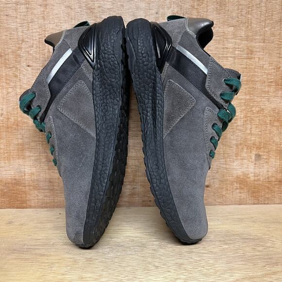 ELHANN.H SJ602 Athletic Trainer Men Size 9 Gray Suede Comfort Low Shoes Sneakers